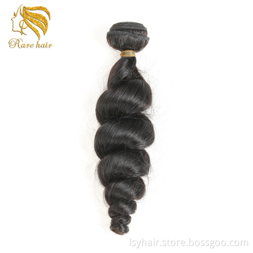 Ali express Luxurious Brazilian Loose Weave Hair Extensions, Customize Logo Own Name Brand Personal Label Hair In Pack